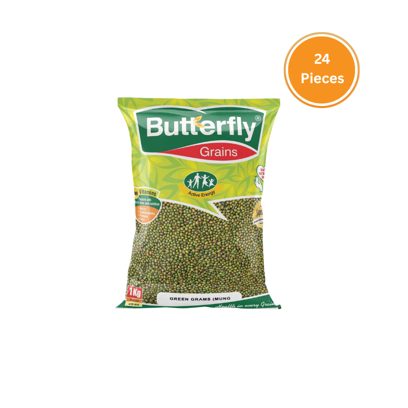 Butterfly Green Grams 1Kg Bale 24 Pcs
