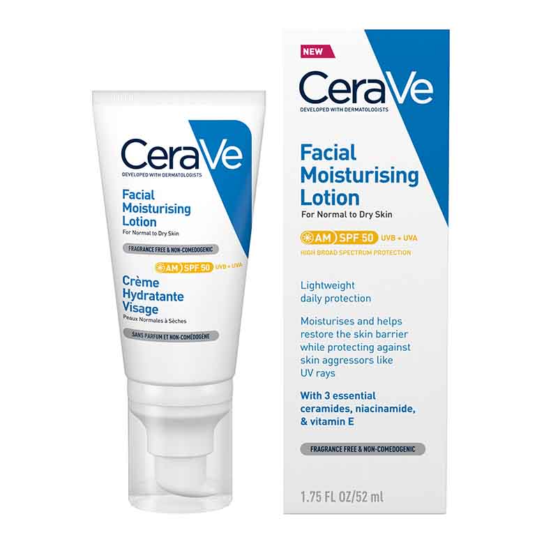 Cerave Am Spf 50 Facial Moisturising Lotion 52Ml
