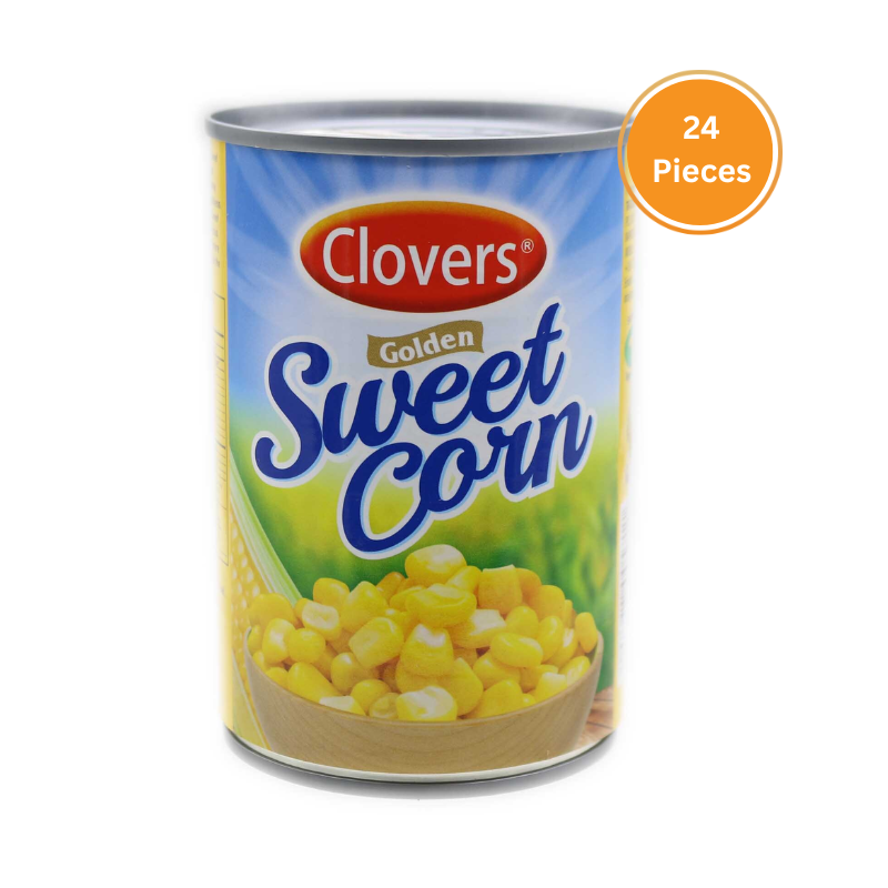 Clovers Golden Sweet Corn 425G box 24 Pieces
