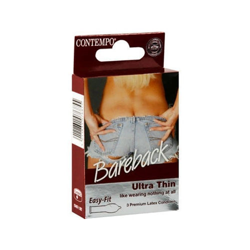 Contempo Bareback Condoms 3'S