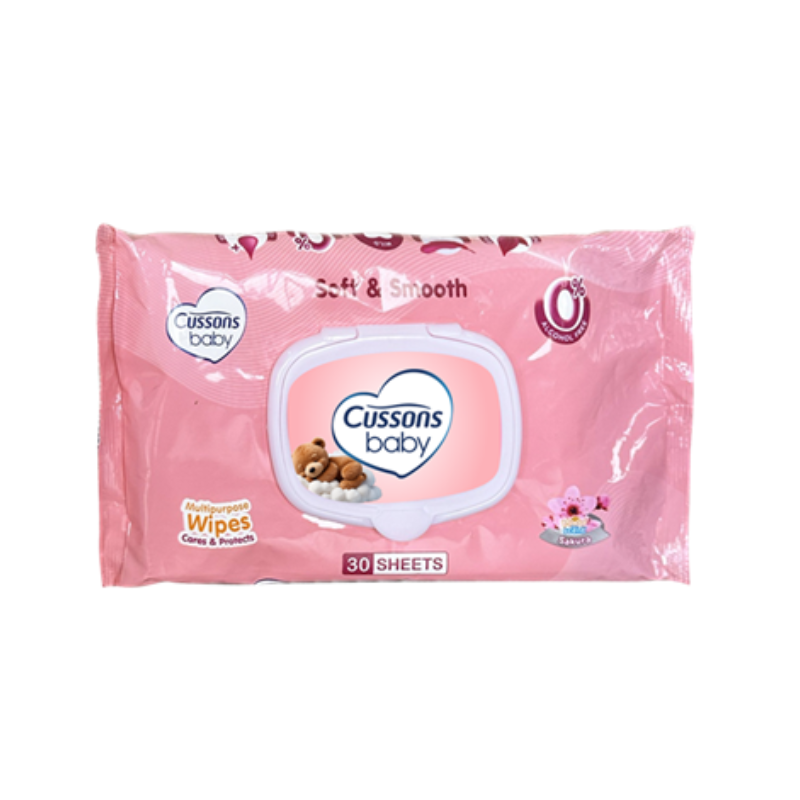 Cussons Baby Wipes Soft  & Smooth 30 Sheets