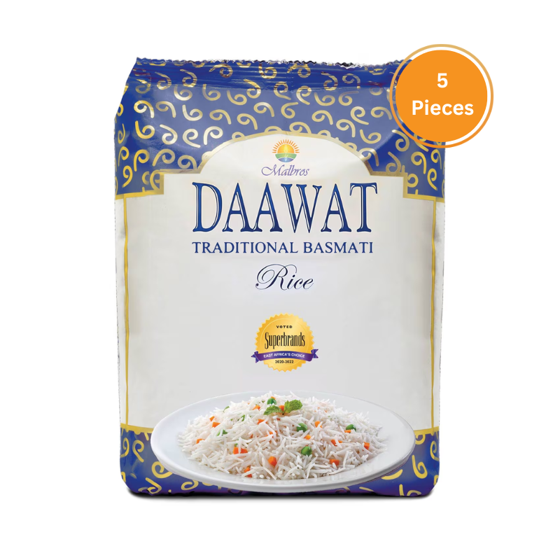 Daawat Basmati Rice 5Kg Bale 5 Pieces