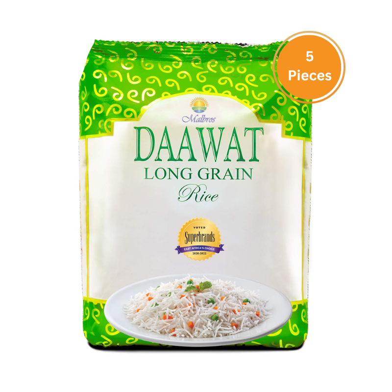 Daawat Long Grain Rice 5Kg Bale 5 Pieces