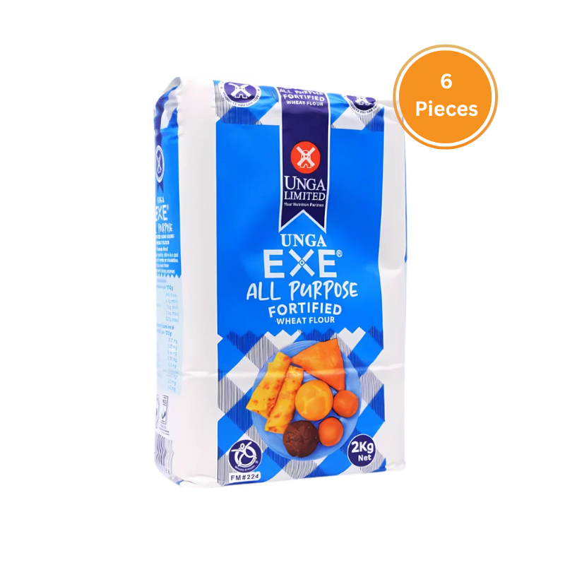 Exe All Purpose Wheat Flour 2Kg 1/2 Bale (6 Pieces)
