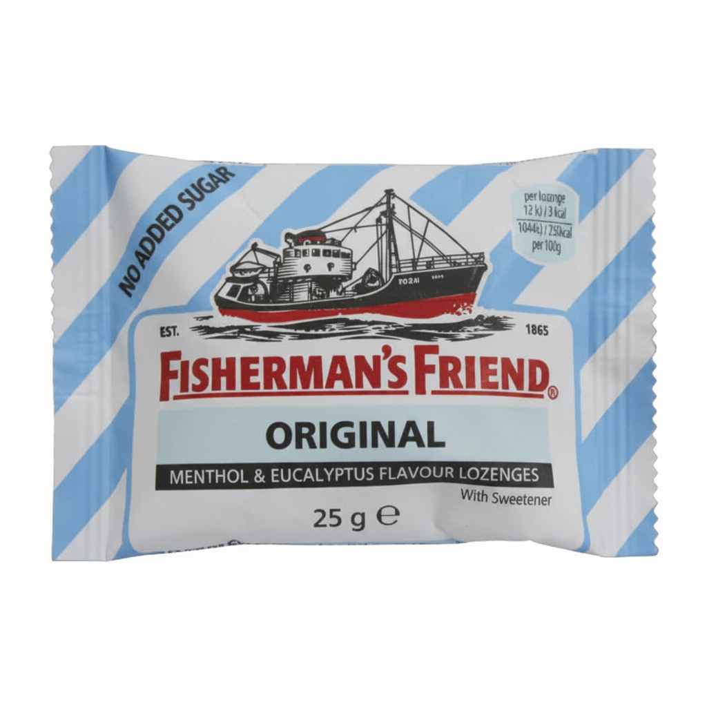 Fisherman's Friend Lozenges Sugar Free Original  Menthol(Blue) 25G