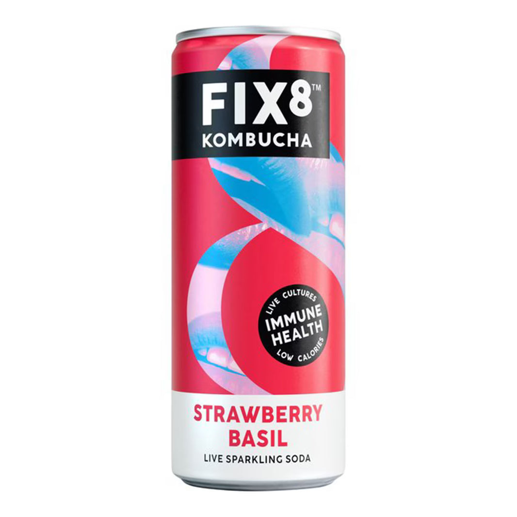 Fix8 Kombucha Strawberry Basil 250ml