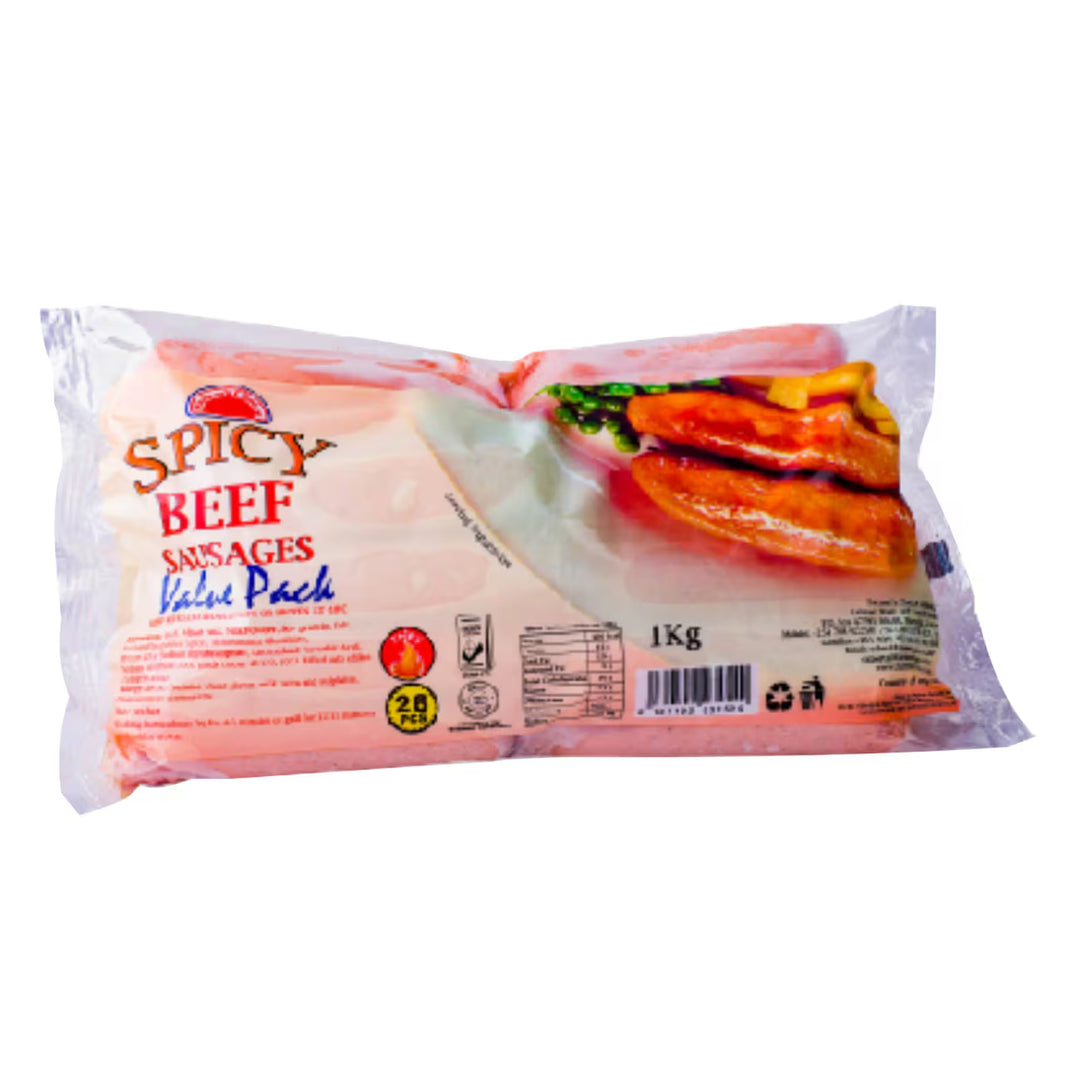 Farmer's Choice Spicy Beef Sausages 1kg