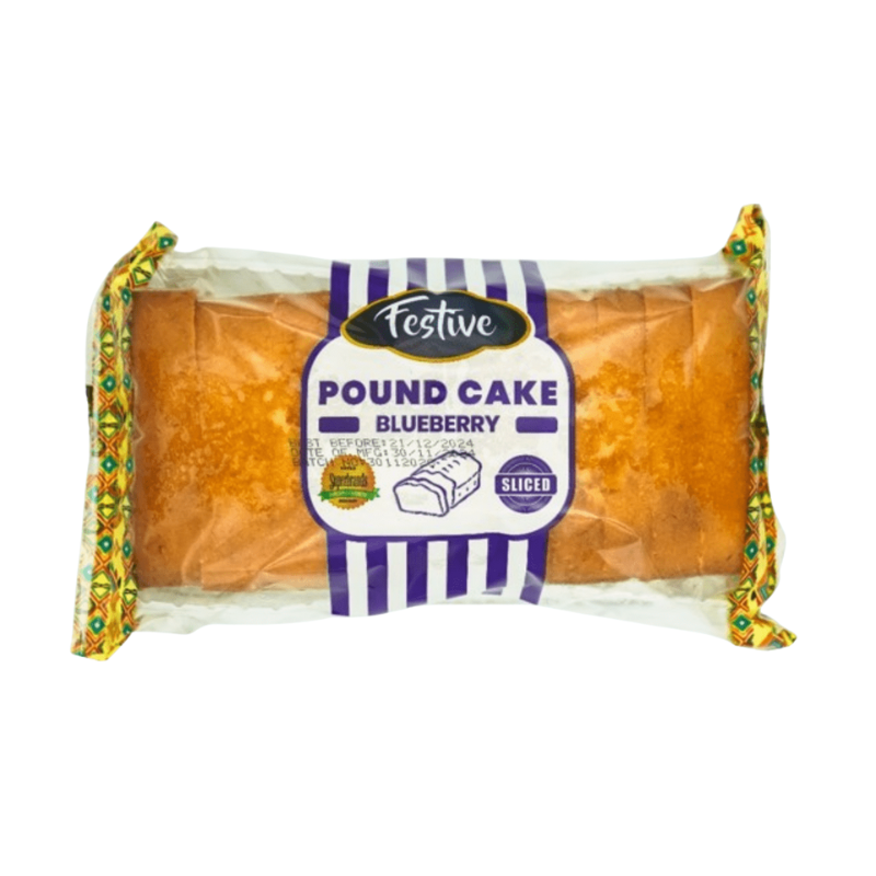 Festive Pound Cake Blueberry