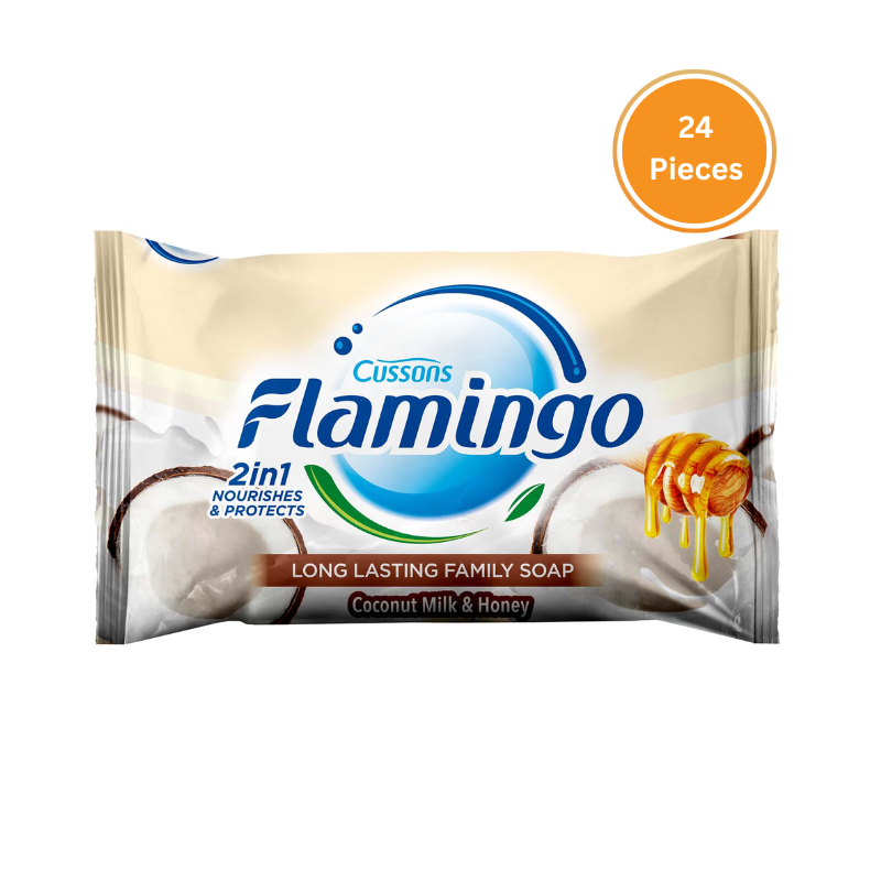 Flamingo Coconut Milk & Honey Bathing Soap 200G Box 24 Pieces