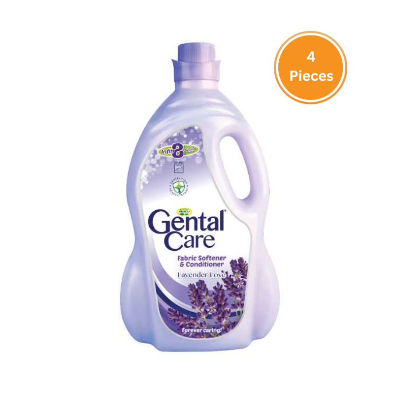 Gental Care Lavender Fabric Softener 5L Box 4 Pieces
