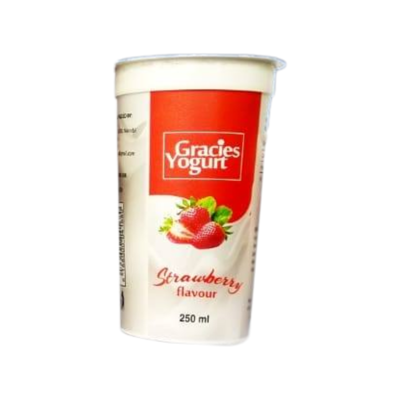 Gracies Strawberry Flavour Yoghurt 250Ml