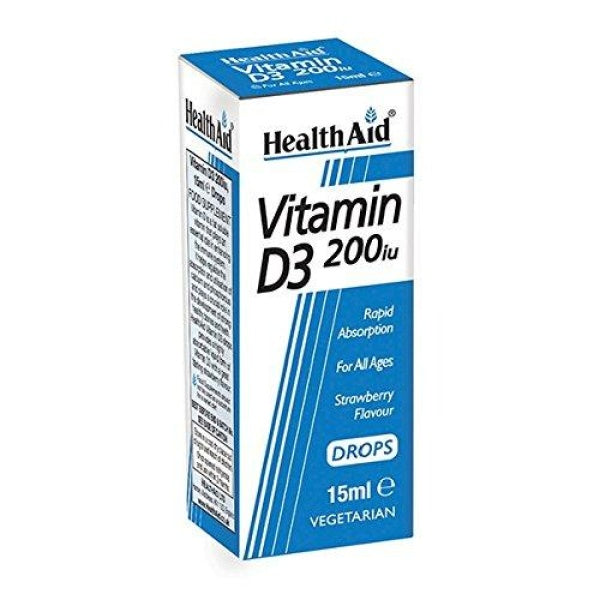 Health Aid Vitamin D3 200Iu Oral Drops 15Ml