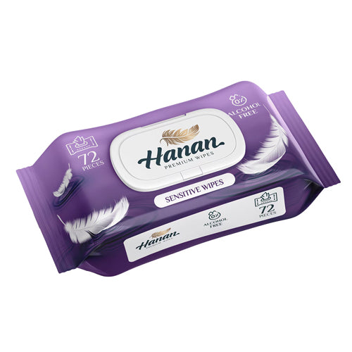 Hanan Sensitive Wet Wipes 72S