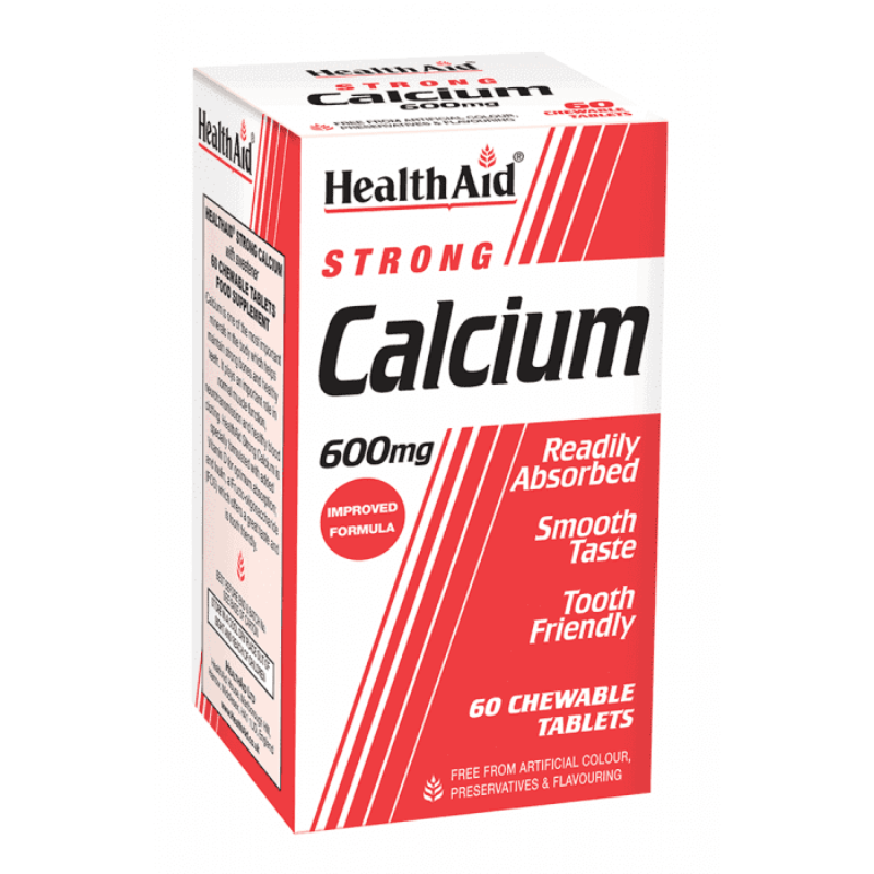 Health Aid Calcium 600Mg Chewable Tablets 60'S