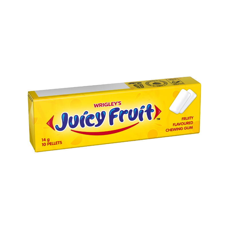 Juicy Fruit Classic Chewing Gum 14g x 10 Pieces