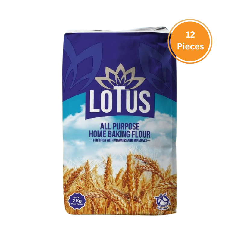 Lotus Wheat Flour 2Kg Bale 12 Pieces