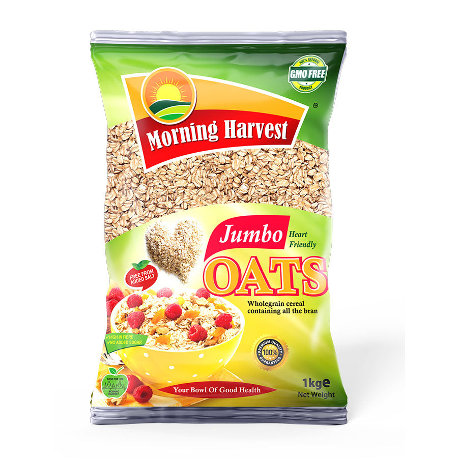 Morning Harvest Jumbo Oats 1Kg Bag