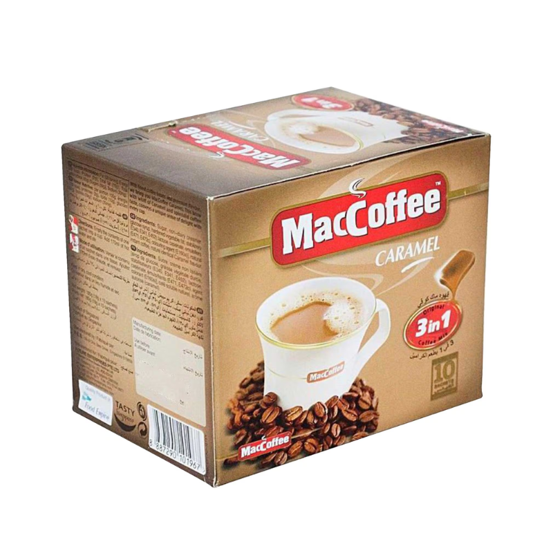 Maccoffee Caramel 3 In 1 18G Outer 10 Pcs