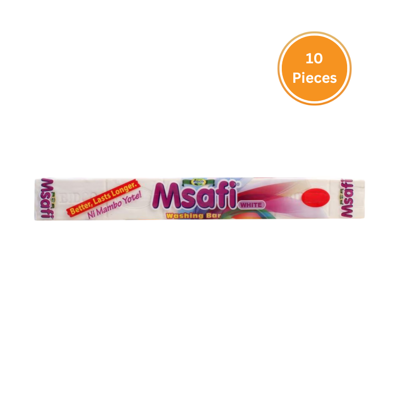 Msafi Bar Soap White 1Kg Box 10 Pieces