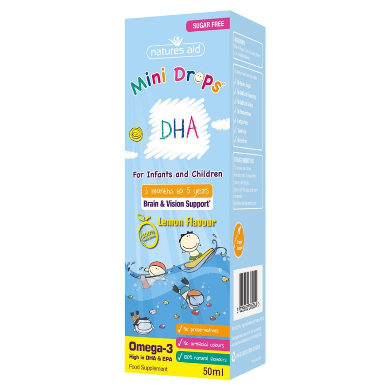 Natures Aid Dha Infants & Children Tablets 60'S