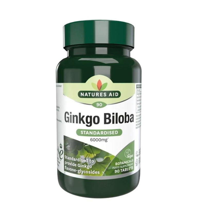 Natures Aid Ginkgo Biloba 120Mg Tablets 90'S