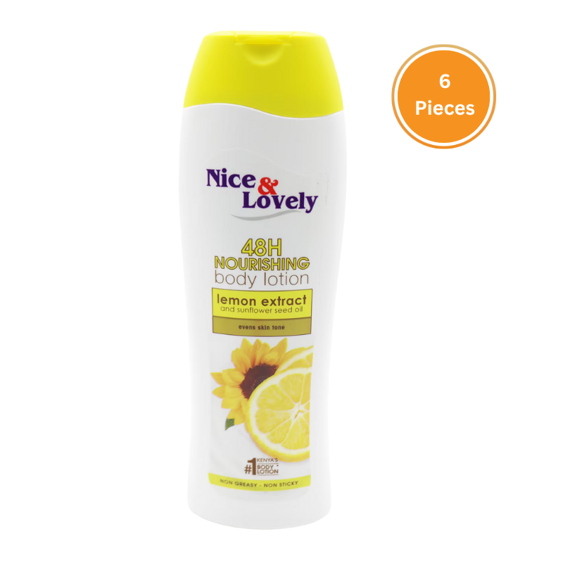 Nice & Lovely Lemon Lotion 180Ml Outer 6Pcs