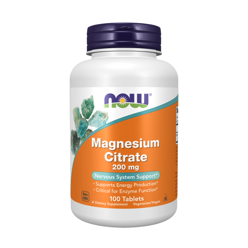 Now Magnesium Citrate 200Mg Tabs