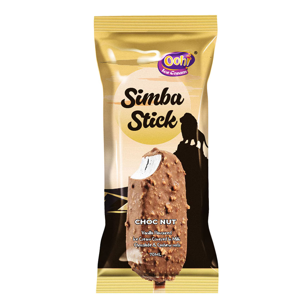 Ooh! Ice Cream Simba Stick Choc Nut 70Ml