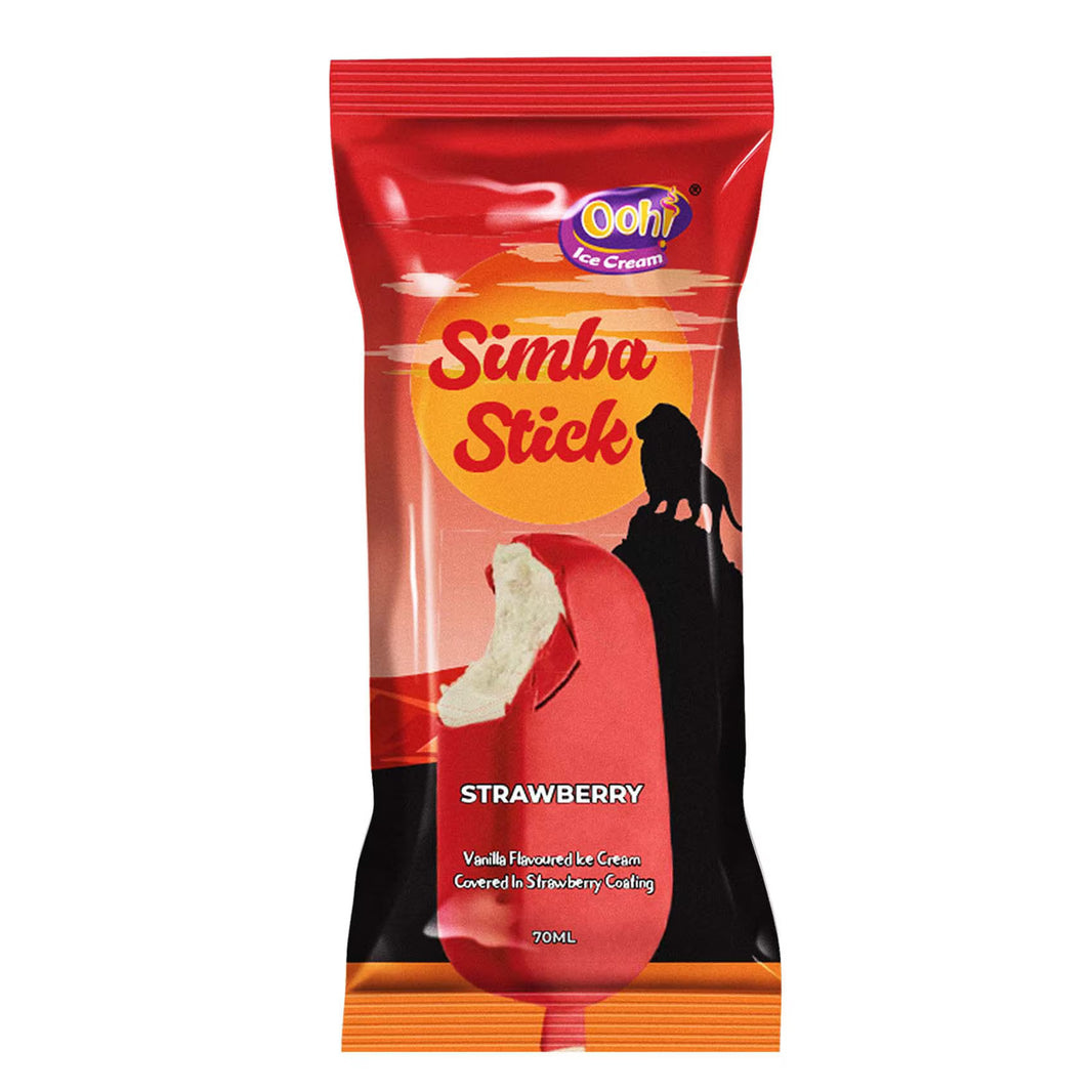 Ooh! Ice Cream Simba Stick Strawberry 70Ml