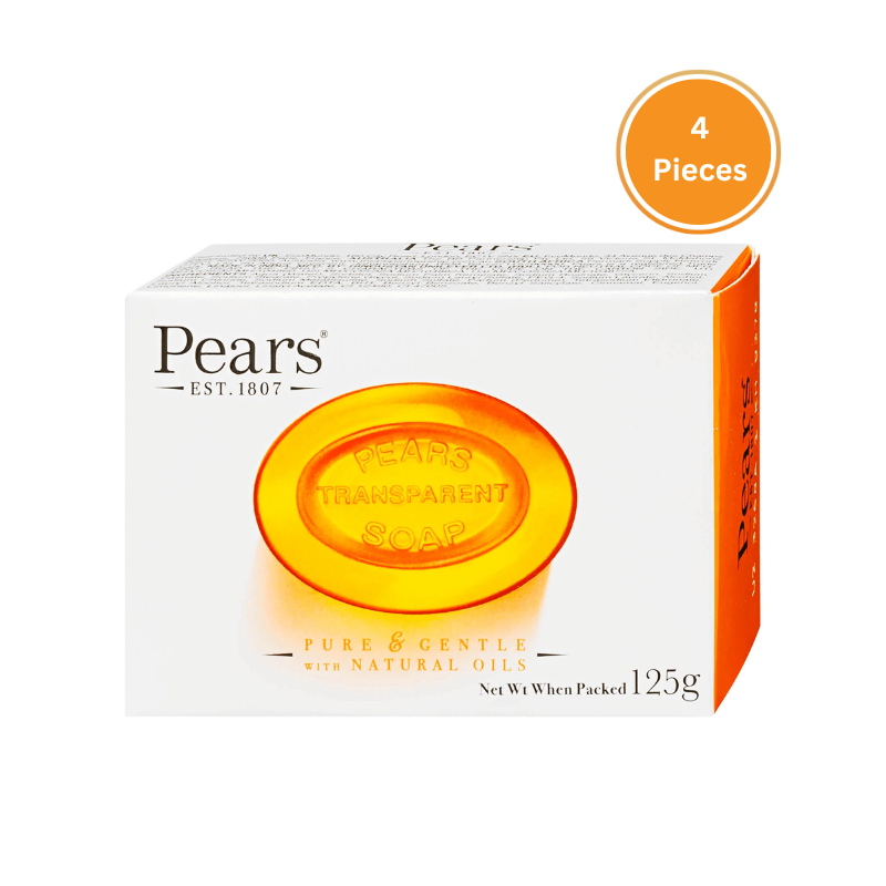 Pears P&G With Natural Oils Amber 4x125Gm