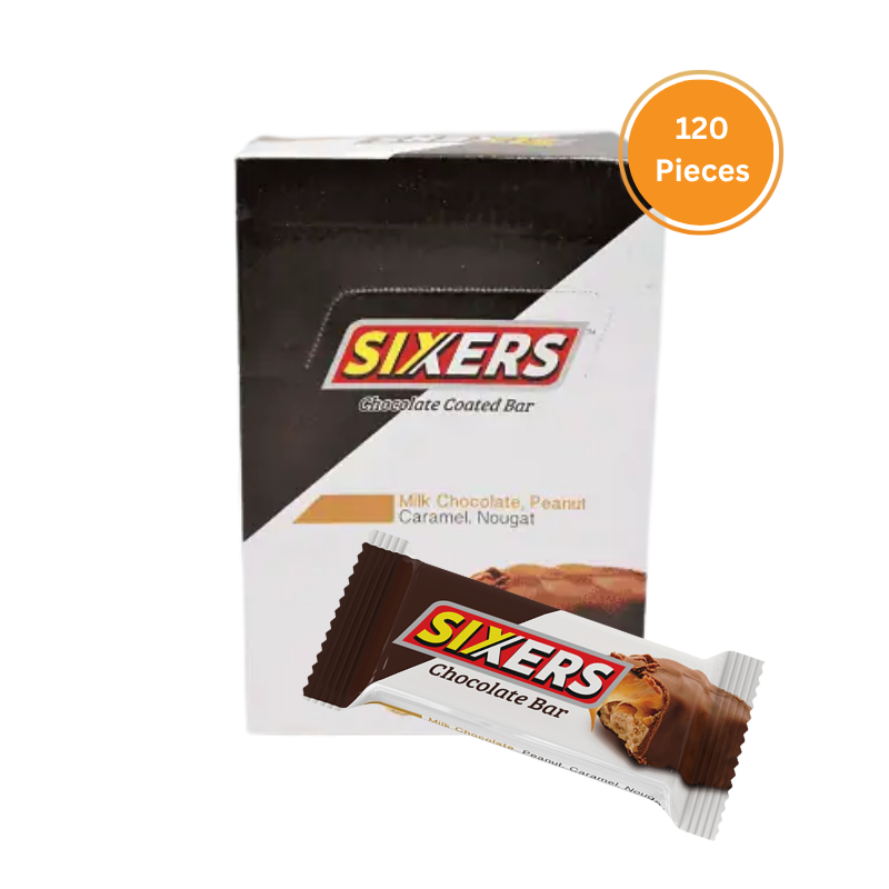Pran Sixers Chocolate Coated 30Gm Box 120 Pieces