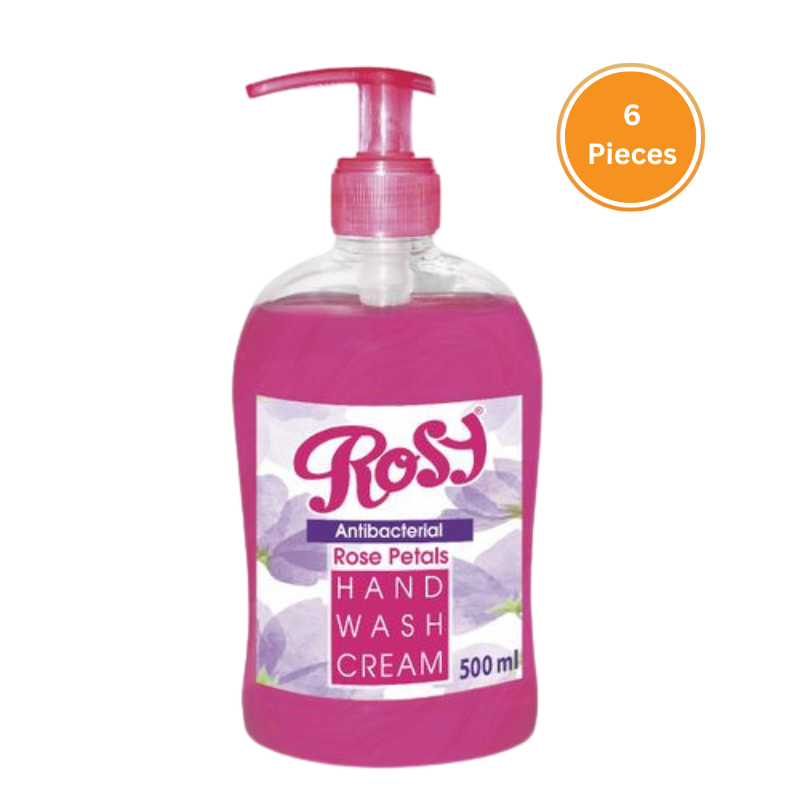 Rosy Handwash Pink Rose Petals 500Ml Box 6 Pieces