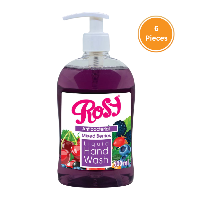 Rosy Handwash Purple Mixed Berries 500Ml Box 6 Pieces