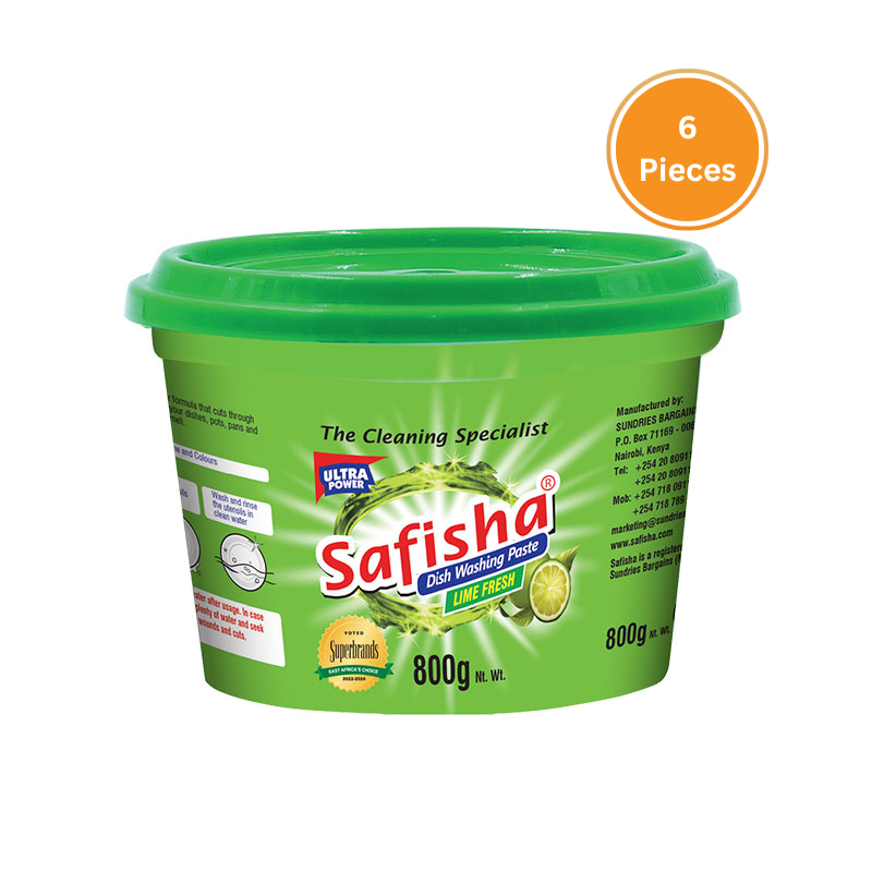 Safisha Dish Washing Paste 800G Box 6 Pieces