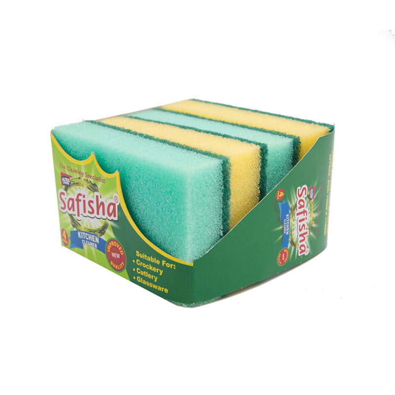 Safisha Kitchen Cleaner Sponges 4's