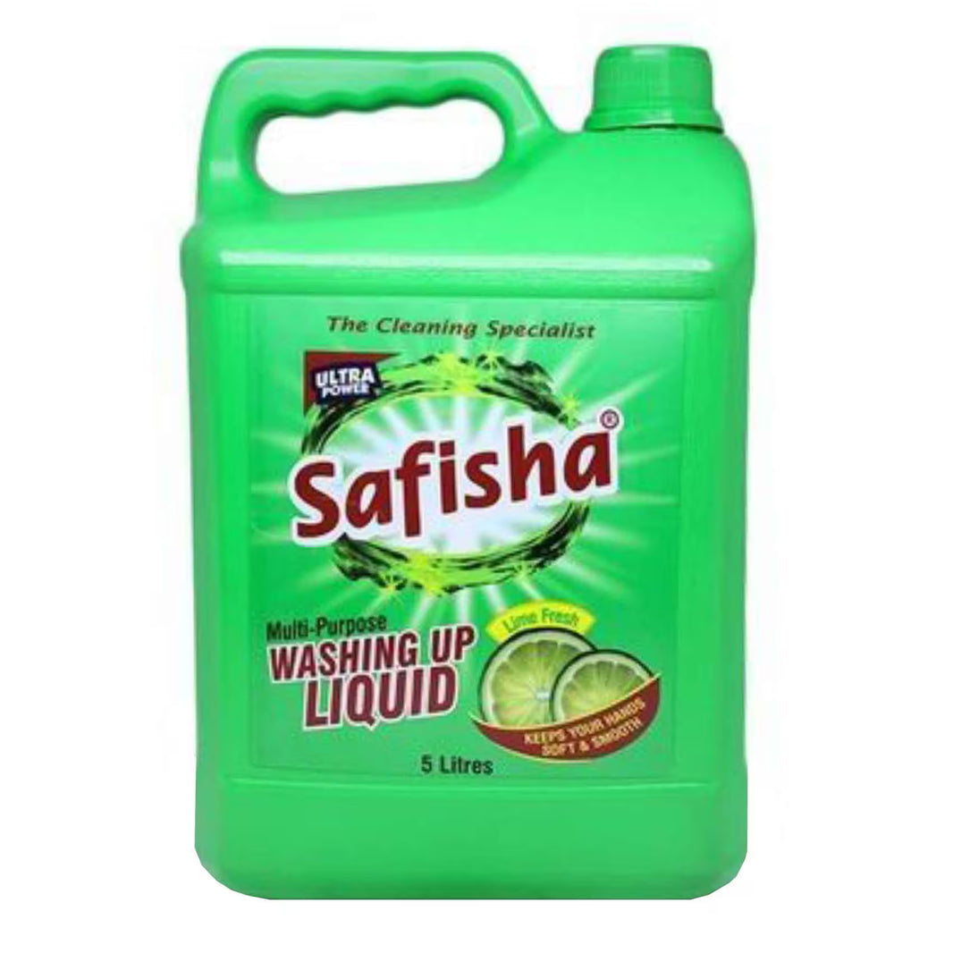 Safisha Multi Purpose Dish Washing Liquid Lime 5 Litres