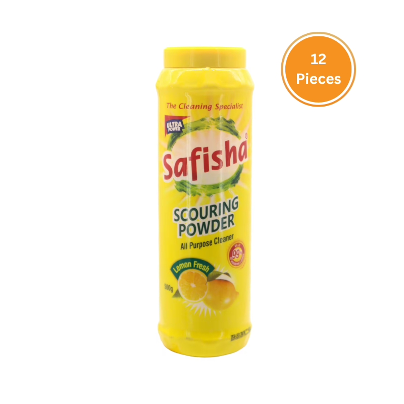 Safisha Scouring Powder Lemon 500G Box 12 Pieces