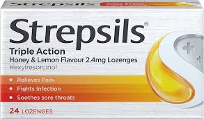 Strepsils Sore Throat & Cough Lozenge 24'S
