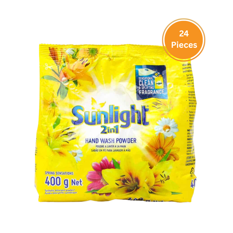 Sunlight Washing Powder Detergent 400G  Box 24 Pieces