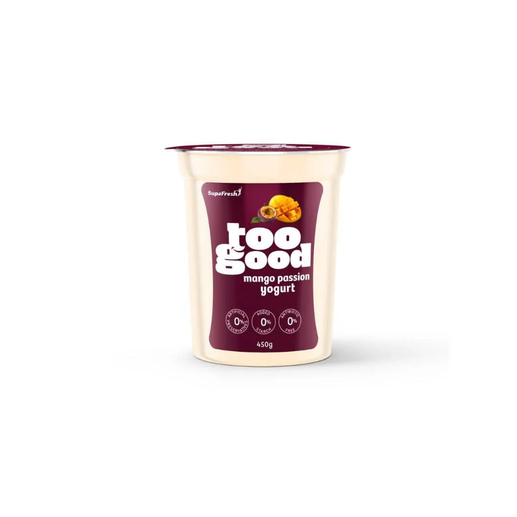 Too Good Mango Passion yoghurt 450Gm