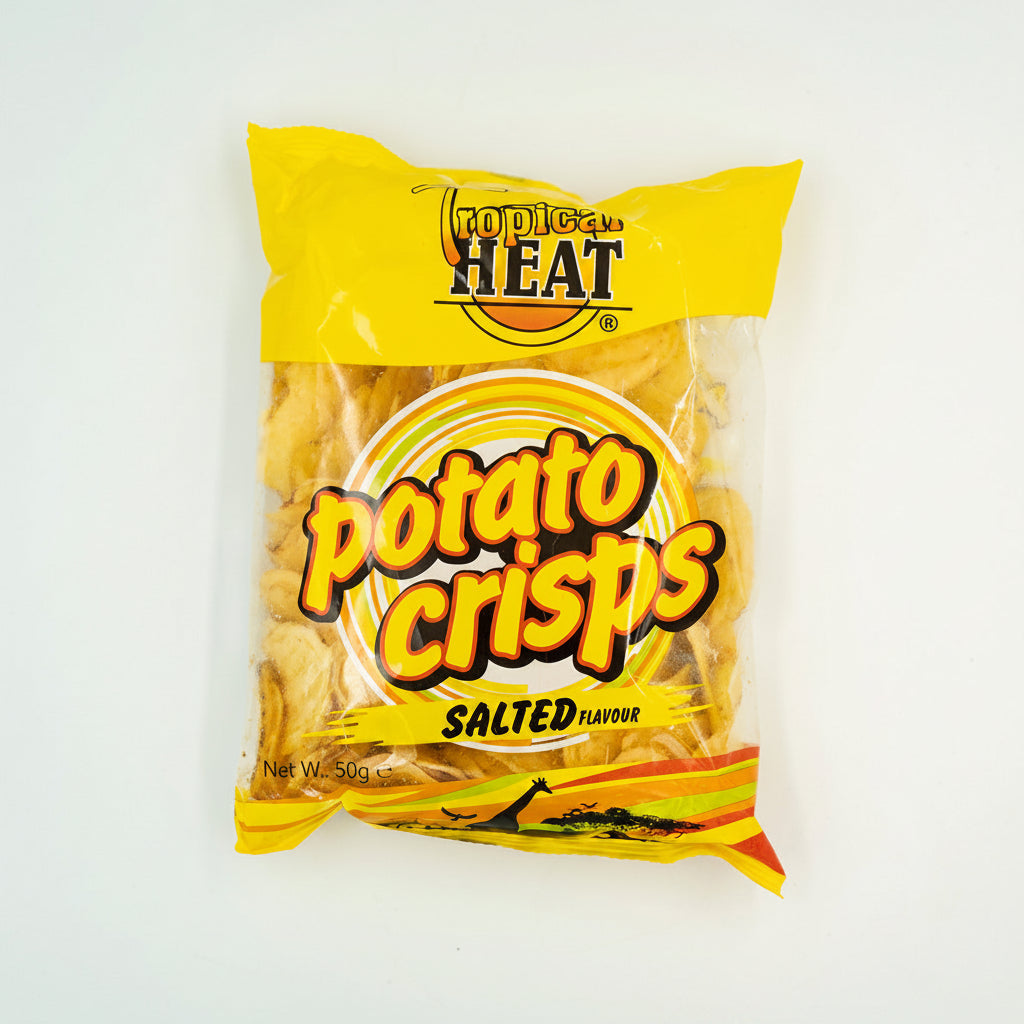 Tropical Heat Potato Crisps -Salted 50G box