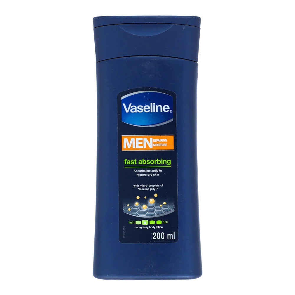 Vaseline Fast Absorbing Lotion Men 200Ml