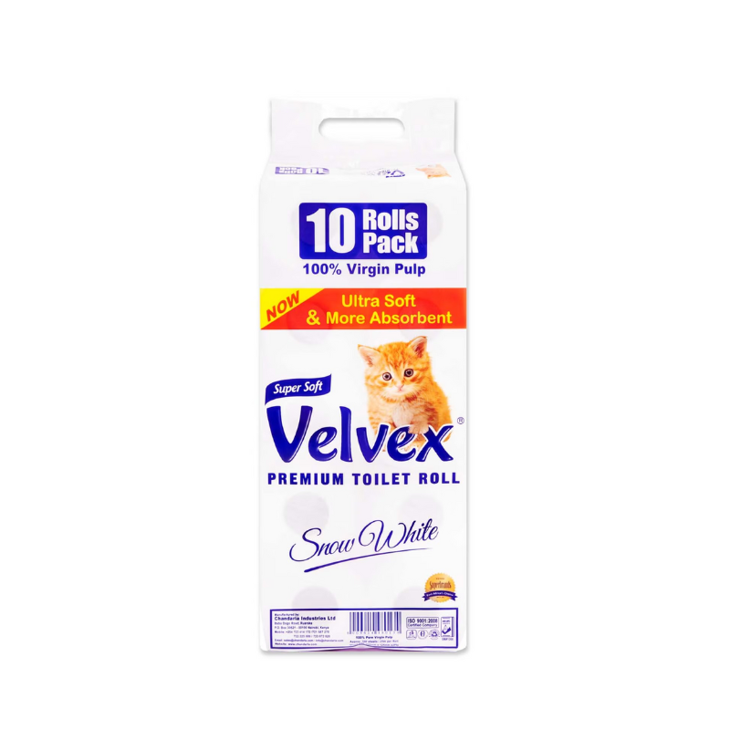 Velvex Tissue 10 Pack