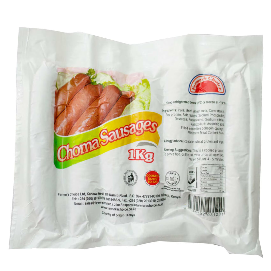 Farmer;s Choice Beef Choma Sausages 1kg