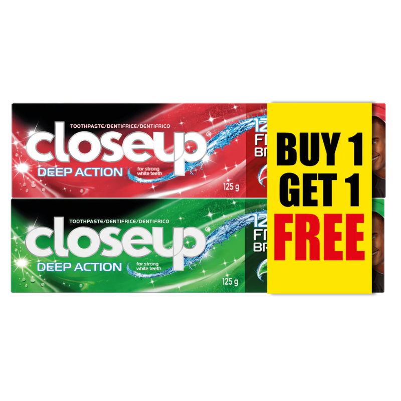 Close Up Menthol + Red Hot Toothpaste Banded 125G