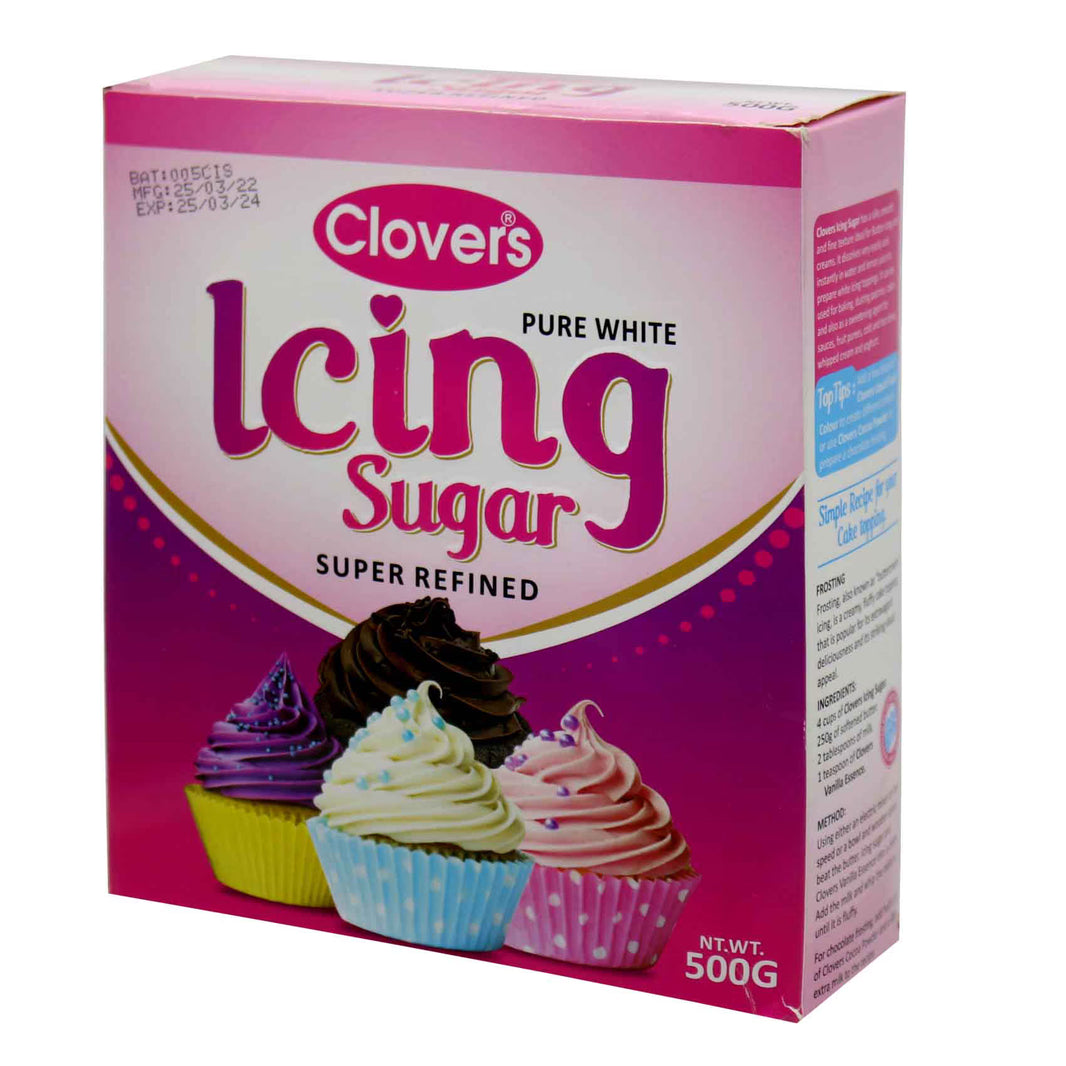 Clovers Icing Sugar Box 500G