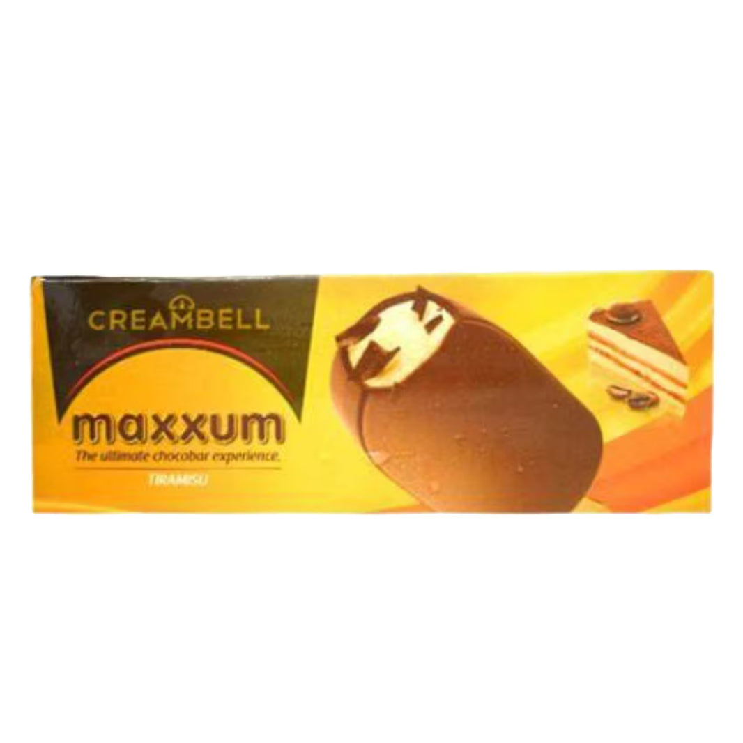Cream Bell Extruded Bar Tiramisu Maxxum Ice Cream 120Ml