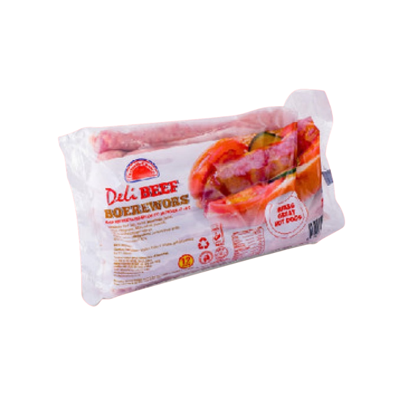 Farmer's Choice Deli Beef Boerewors 1Kg