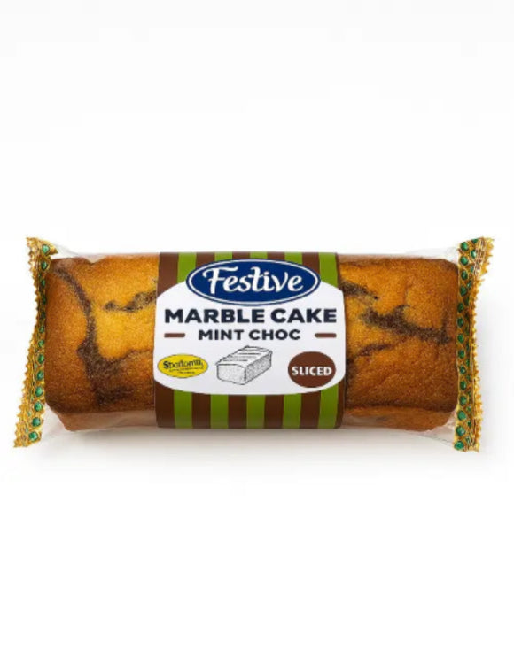 Festive Poundcake Sliced Mint Choc