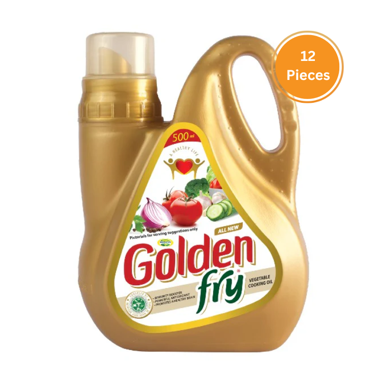 Golden Fry Vegetable Cooking Oil 500Ml Box 12 Pieces